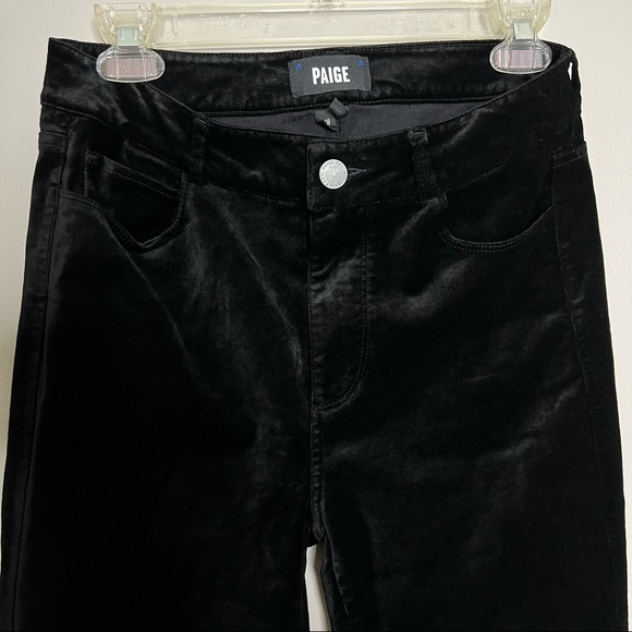 Paige Hoxton Ankle - Black Overdye Velvet size 28, skinny - Picture 11 of 16